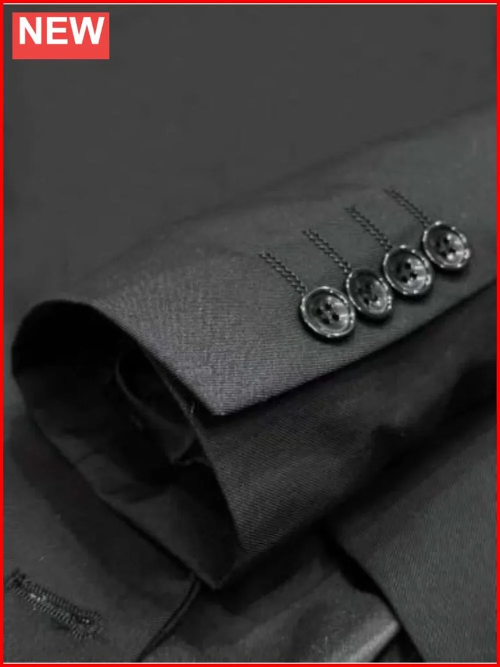 Men's Double Breasted Blazer Formal Wedding Business Suit Jacket